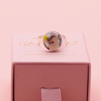 Peppered Glass Ring S/M/L