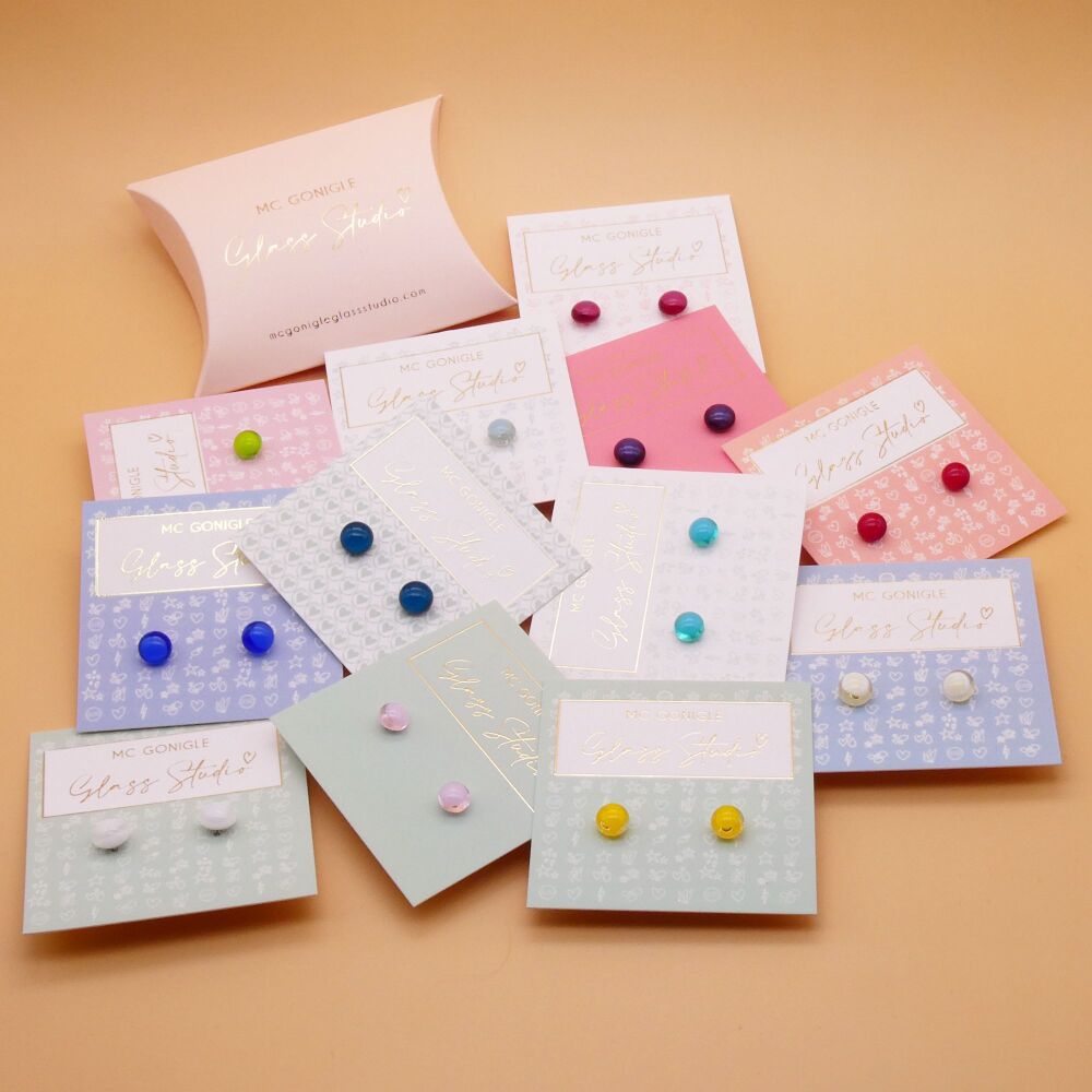 Fused Glass Studs