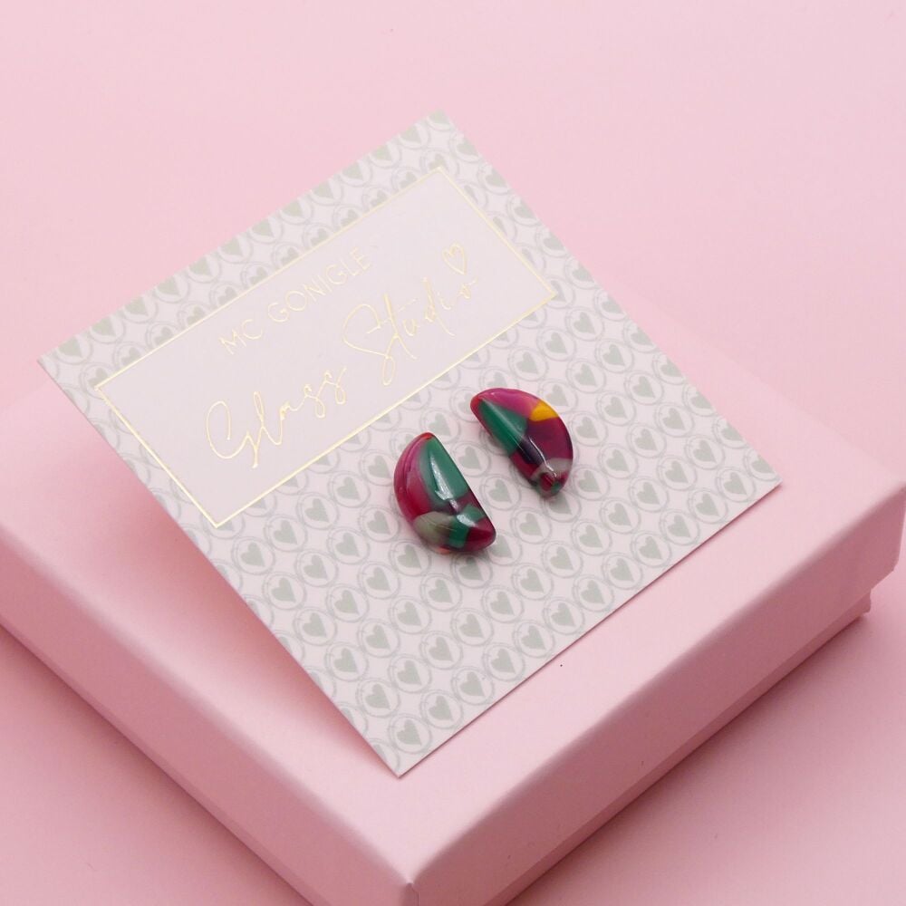Small Multicoloured Geo studs #1