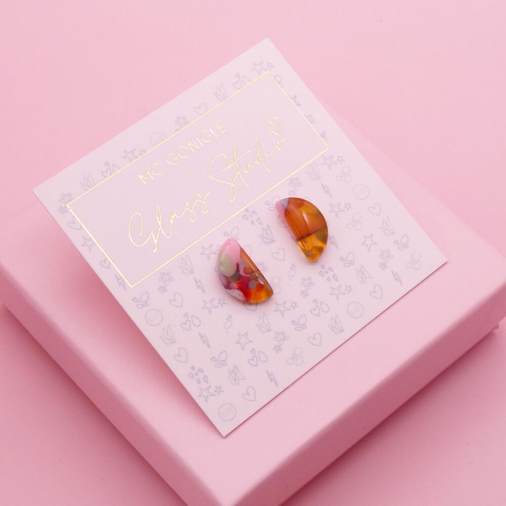 Small Multicoloured Geo studs #3