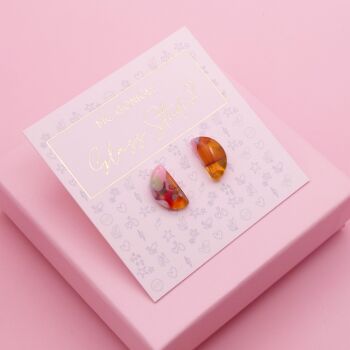Small Multicoloured Geo studs #3