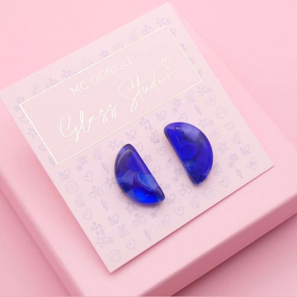 Large Blue Geo studs