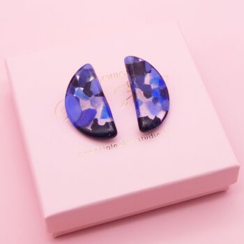 Extra Large Blue Geo studs