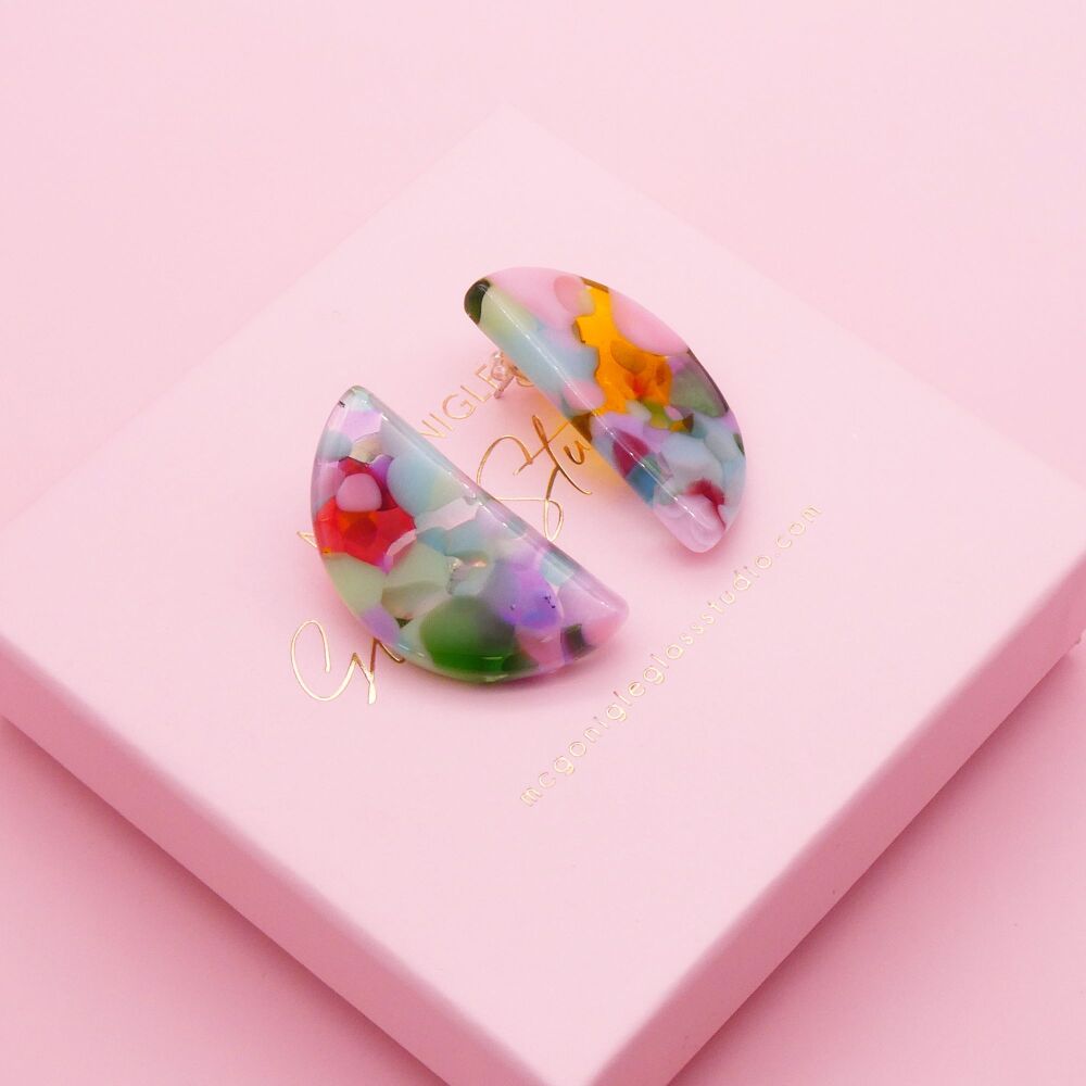 Extra Large multicoloured Geo studs