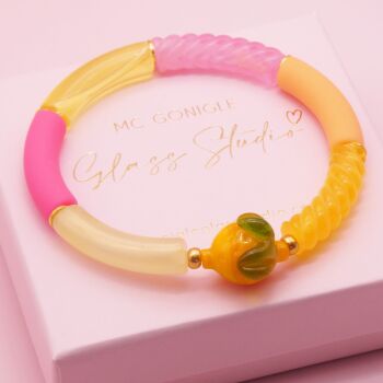 Lemon Tube Bracelet