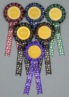 Winter Star 1-Tier Rosettes, Set x 6 Special, Well Done or Clear