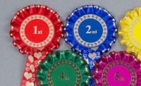 Valentine's Heart Rosettes, 1-tier. Set of 1st-3rd, 1st-4th or 1st-6th