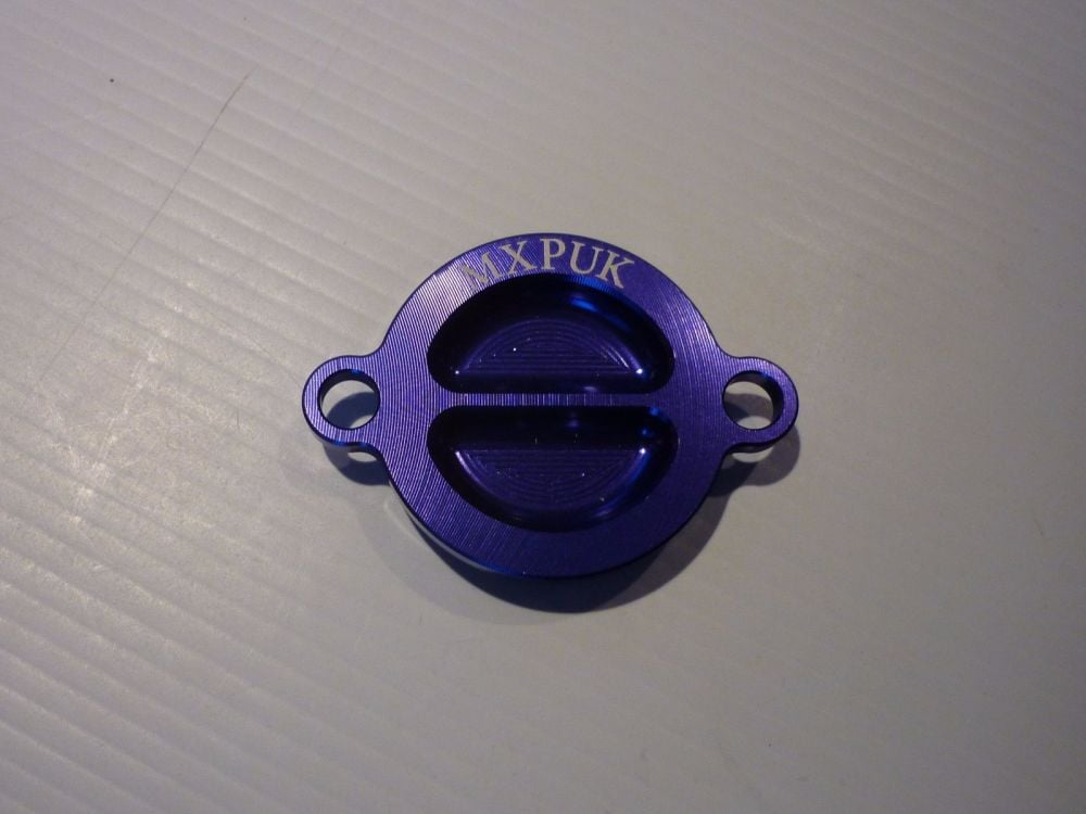 OIL FILTER COVER IN BLUE (554)