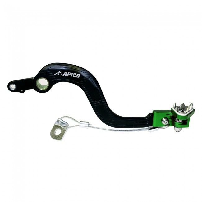 REAR BRAKE PEDAL/LEVER BPF211 BLACK/GREEN (270)