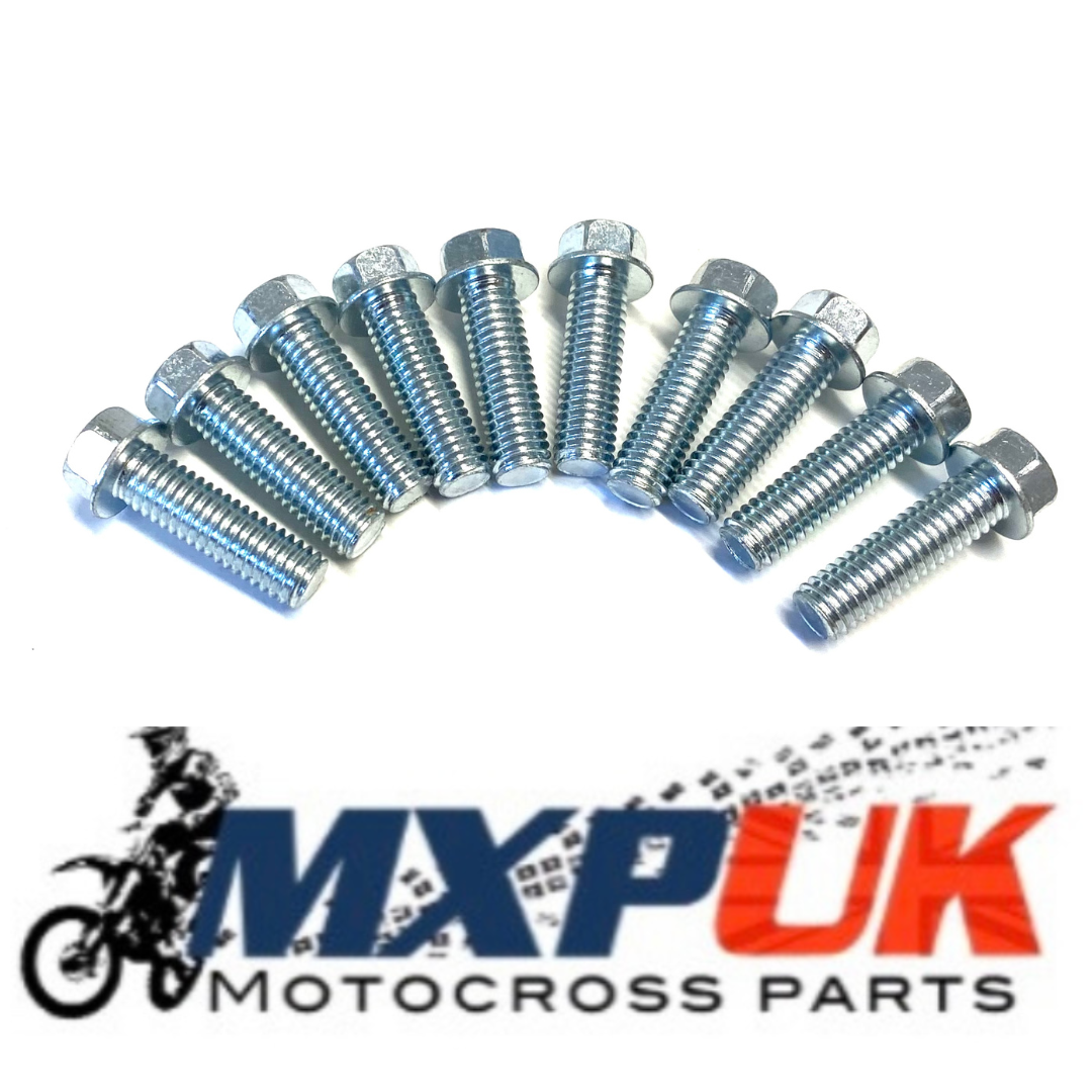 M6 FLANGED BOLTS PACK OF 10 6X20  (282)