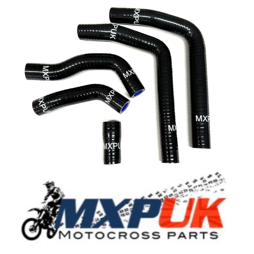 CR125 BLACK SILICONE HOSES (403)