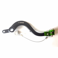 REAR BRAKE PEDAL LEVER BPF231 BLACK/GREEN  (502)