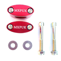 RED ANODISED HANDLEBAR CLAMPS 28mm (651)