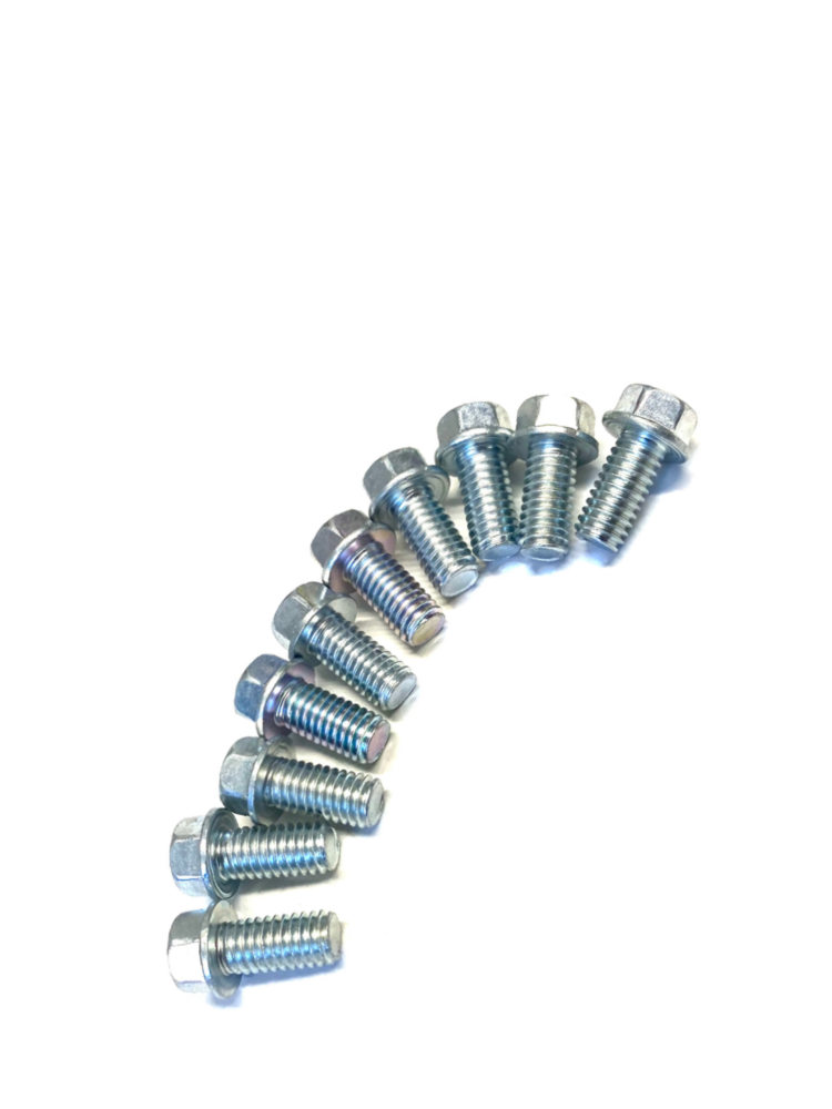 M6 FLANGED BOLTS PACK OF 10 6X12  (284)