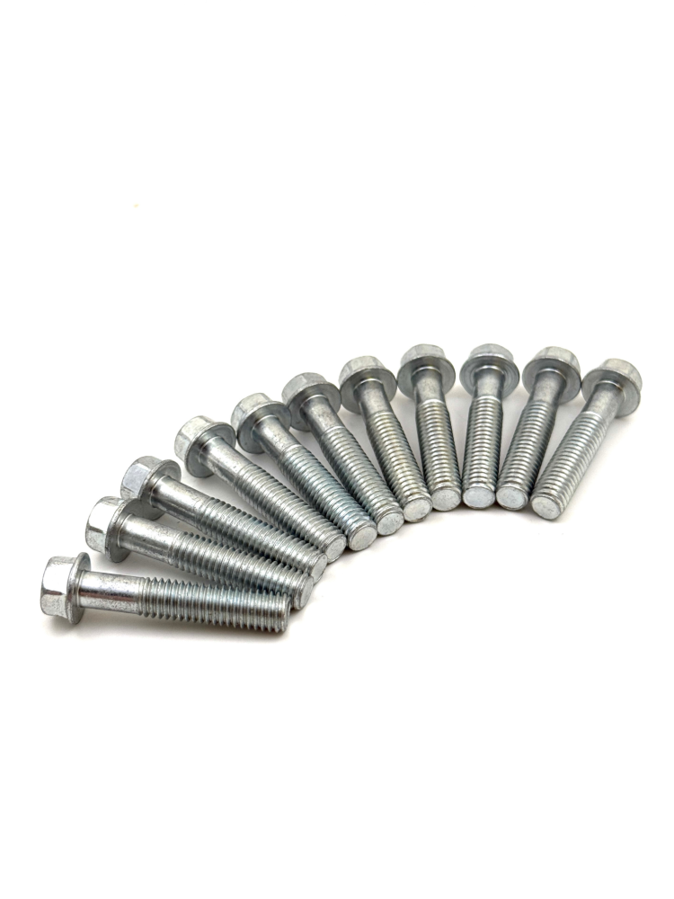 M6 FLANGED BOLTS PACK OF 10 6X45  (295)