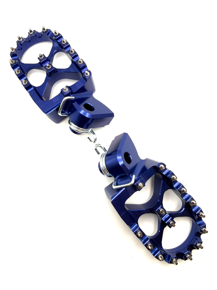 BLUE FACTORY EXTRA WIDE FOOT PEGS  (456)
