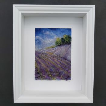 Framed The Copse Atop the Lavender Field