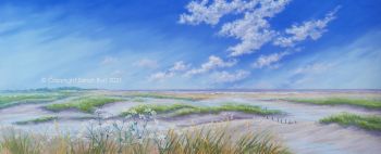 SOLD -  Pastel Painting - Beyond the Creeks