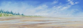 SOLD -  Pastel Painting - The Firs - Thornham Beach