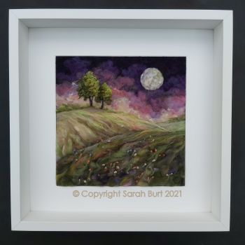 sarah-burt-textile-art-moonlit-meadow-july-framed