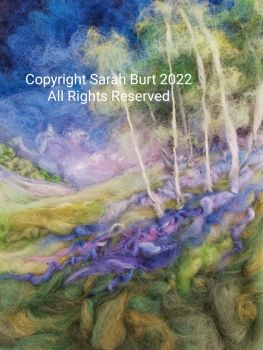 SOLD - Birches and Bluebells