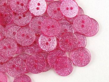 Baby Pink Glitter Buttons