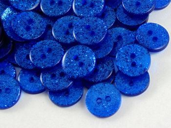 Dark Blue Glitter Buttons