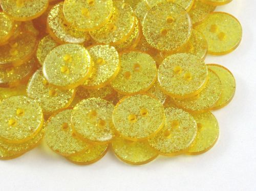 Gold Glitter Buttons