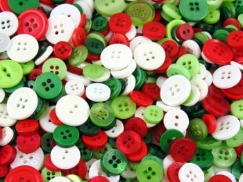 Christmas Small Mixed Buttons