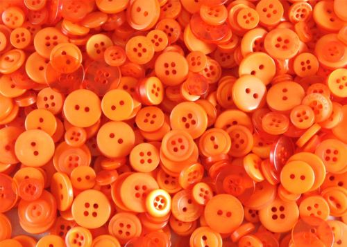 Orange Small Mixed Buttons 