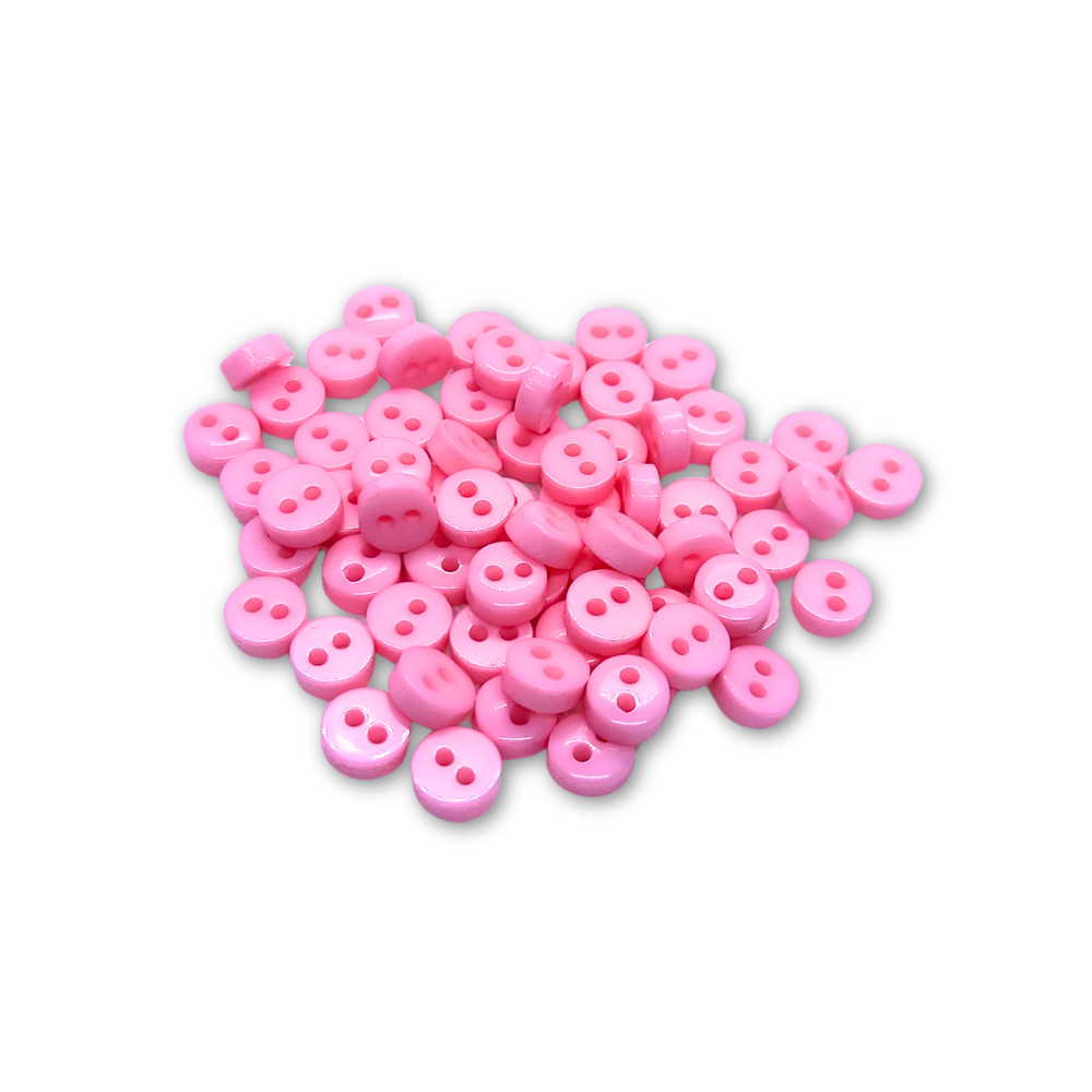 6mm Baby Pink Mini Buttons