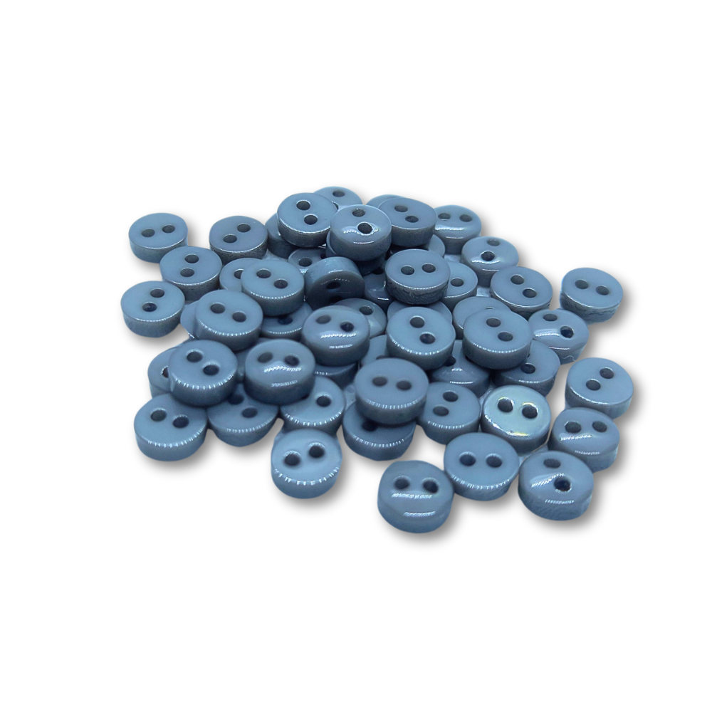 6mm Grey Mini Buttons