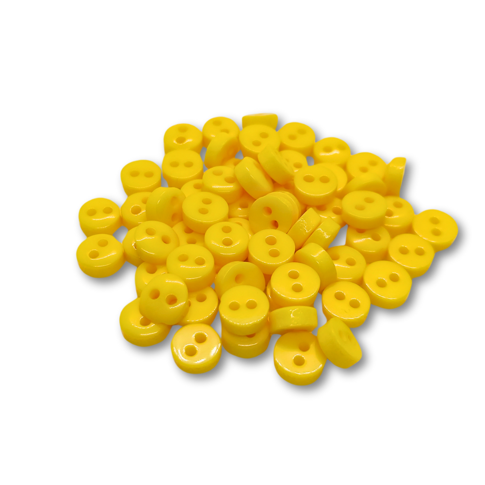 6mm Harvest Yellow Mini Buttons