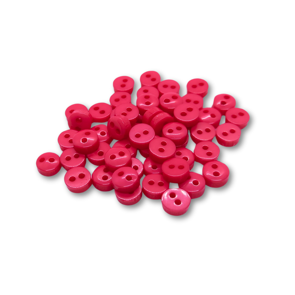 6mm Watermelon Red Mini Buttons