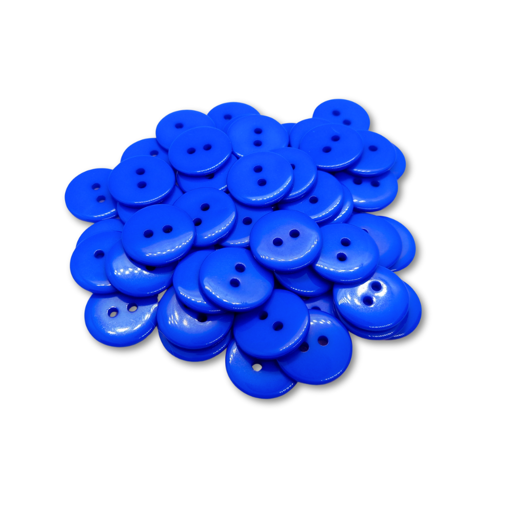 18mm Dark Blue Buttons (Pack of 12)