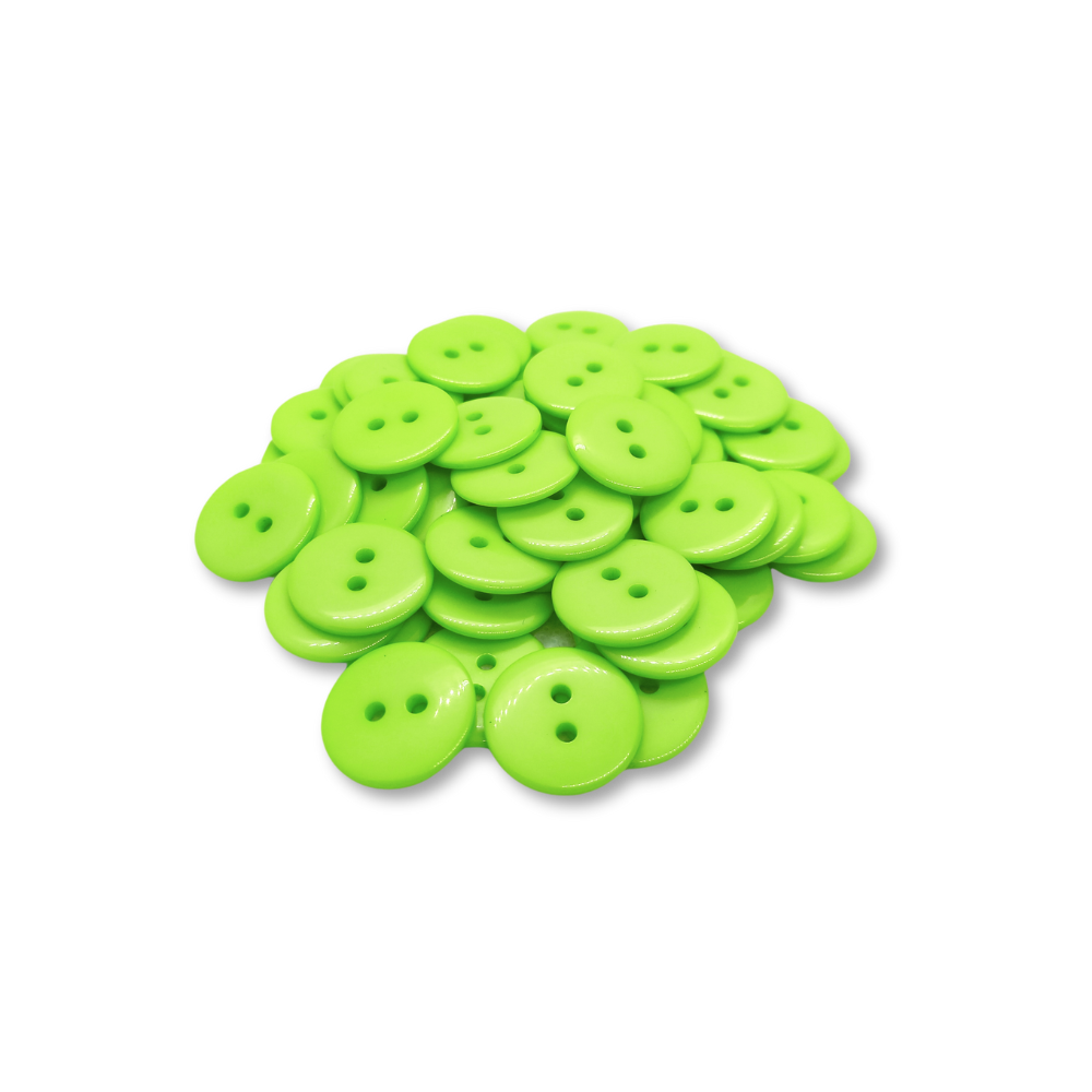 18mm Light Green Buttons (Pack of 12)