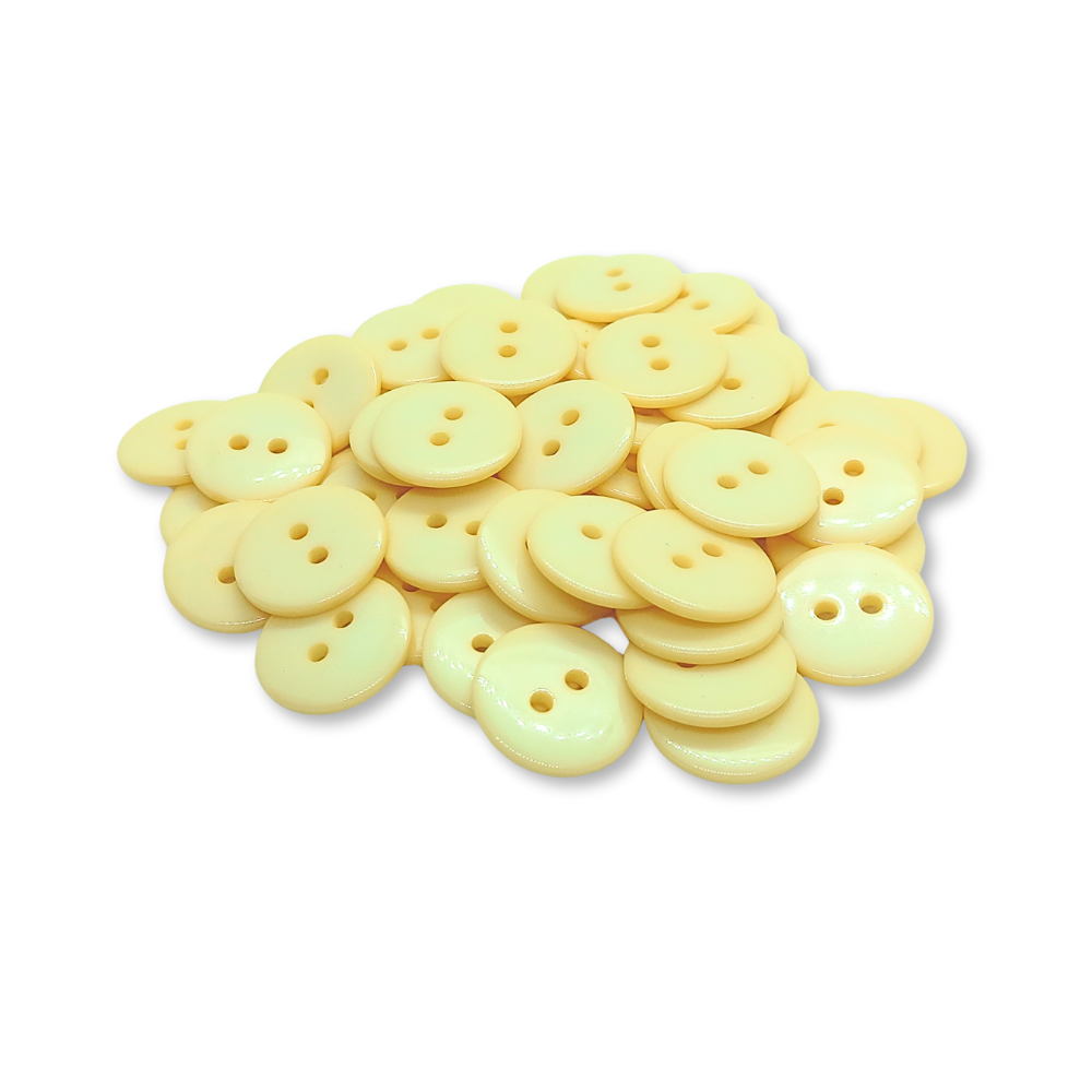 18mm Beige Buttons (Pack of 12)