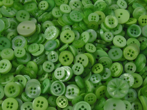 Green Small Mixed Buttons 