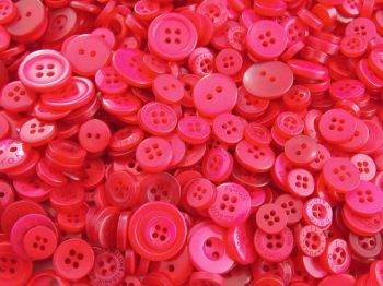 Red Small Mixed Buttons 