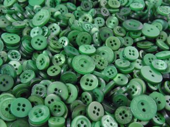 Forest Green Small Mixed Buttons 