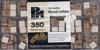 A507 Papermania Decorative Wood Letters