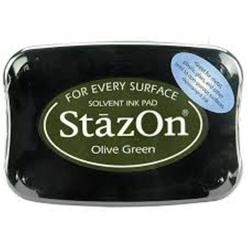 JT515 Stazon Solvent Ink Pad - Olive Green