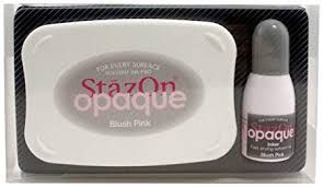 JT517 StazOn Opaque Blush Pink Ink Pad and Re-inker