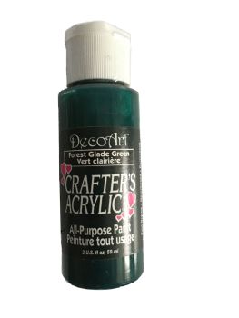 JT591 DecoArt 59 ml Crafter's Acrylic All-Purpose Paint - Forest Glade Green