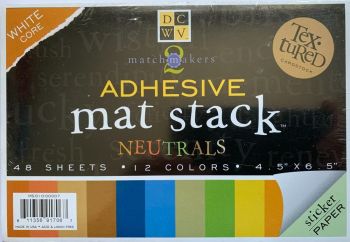 JT119  DCWV Adhesive mat stack Neutrals