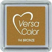 JT634 Versacolor Pigment Ink Pad - Bronze 1" cube