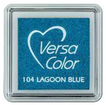 JT644 Versacolor Pigment Ink Pad - Lagoon Blue 1" cube