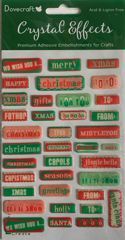 J321 Dovecraft Crystal Effects - Xmas Word Fetti