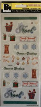 J327 Papermania Adhesive Xmas Vellum Stickers - Traditional Noel