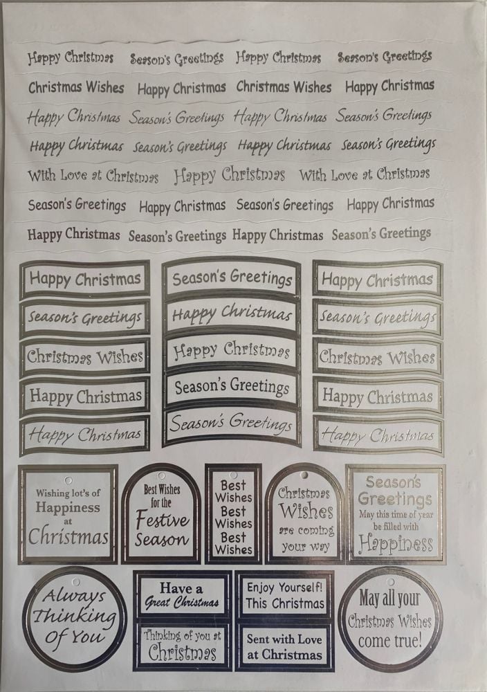 J357 - Die-Cut Christmas words